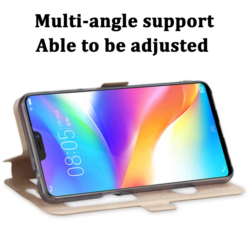 Чехол с открытым окном для OPPO R15 чехол из искусственной кожи s R 15 откидной крышкой