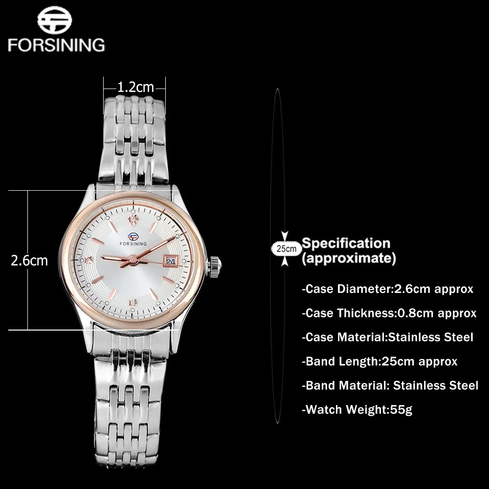FORSINING Брендовые женские модельные часы модные дамские деловые кварцевые хит