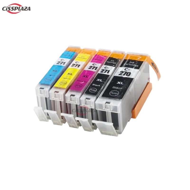 CISSPLAZA 5 шт. pgi-270 271 совместимый чернильный картридж PGI270 CLI для Canon PIXMA MG5720 MG5721 MG5722 MG6820