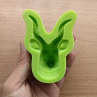 nest goat head shape silicone soap mold chocolate pastry tool fondant cake decorating arts and crafts moulds sq1898