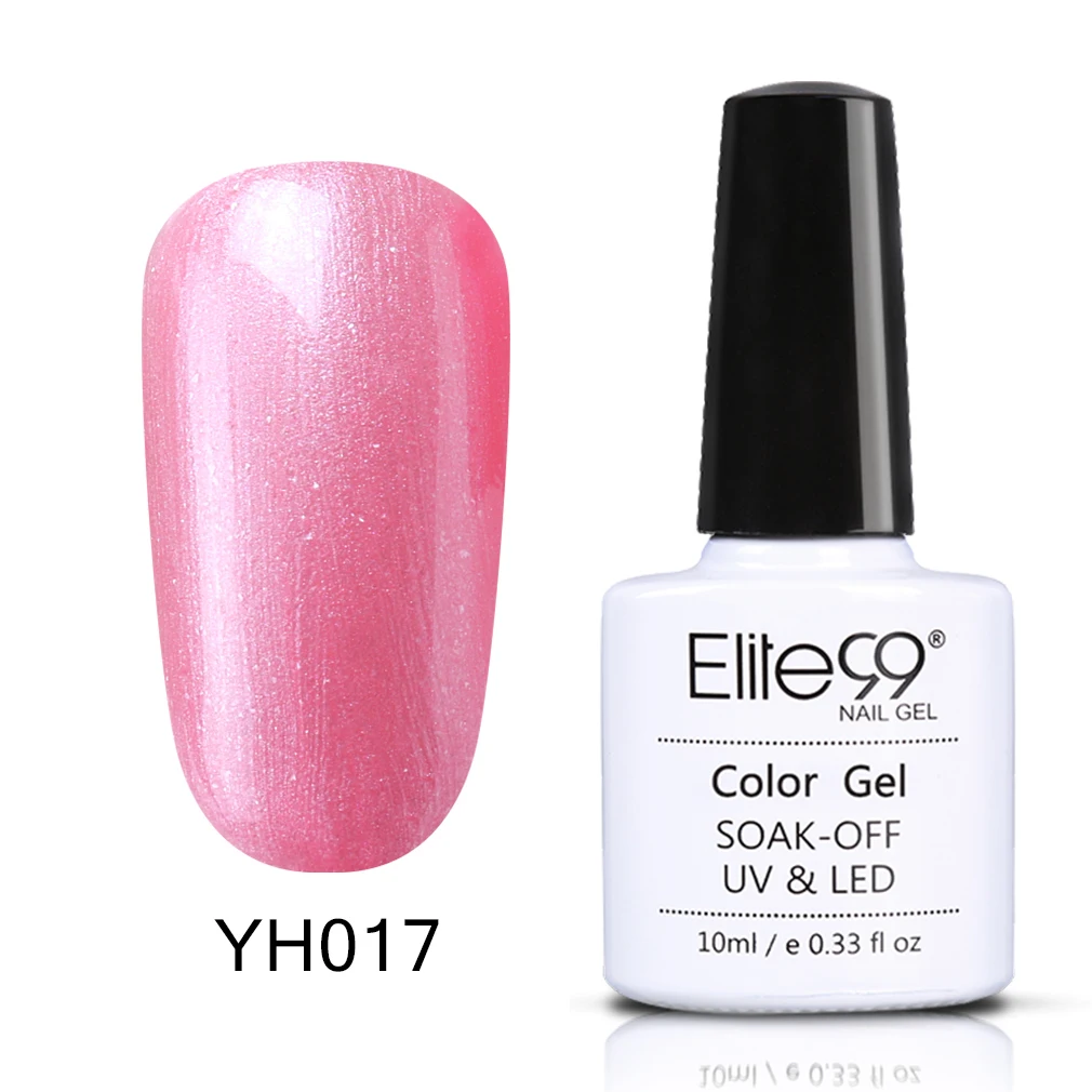Elite99 уф-гель лак для ногтей 10 мл долгое уф-гель красочные Polishes наир искусство выбрать 1 розовая серия в 12 цветах - Цвет: YH017-10ML