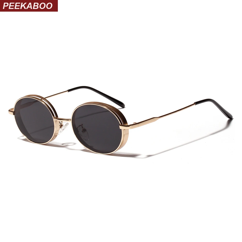 Овальные Винтажные Солнцезащитные очки Peekaboo 2019 женские подарок красные золотые