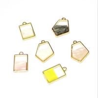 4pcslot creative acetic acid irregular charms geometric connectors for diy fashion earrings hanging pendant jewelry accessories