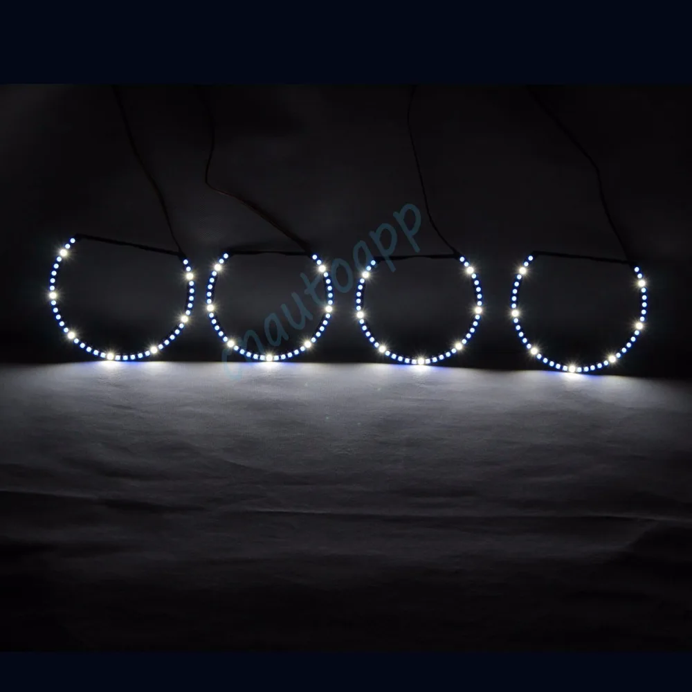 RGBW ангельские глаза вращающиеся огни ДХО светодиодная лампа многоцветное