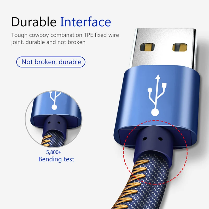 NOHON Micro Зарядка через usb кабель Andriod для samsung S6 Xiaomi Redmi Примечание 4X телефон Длинные