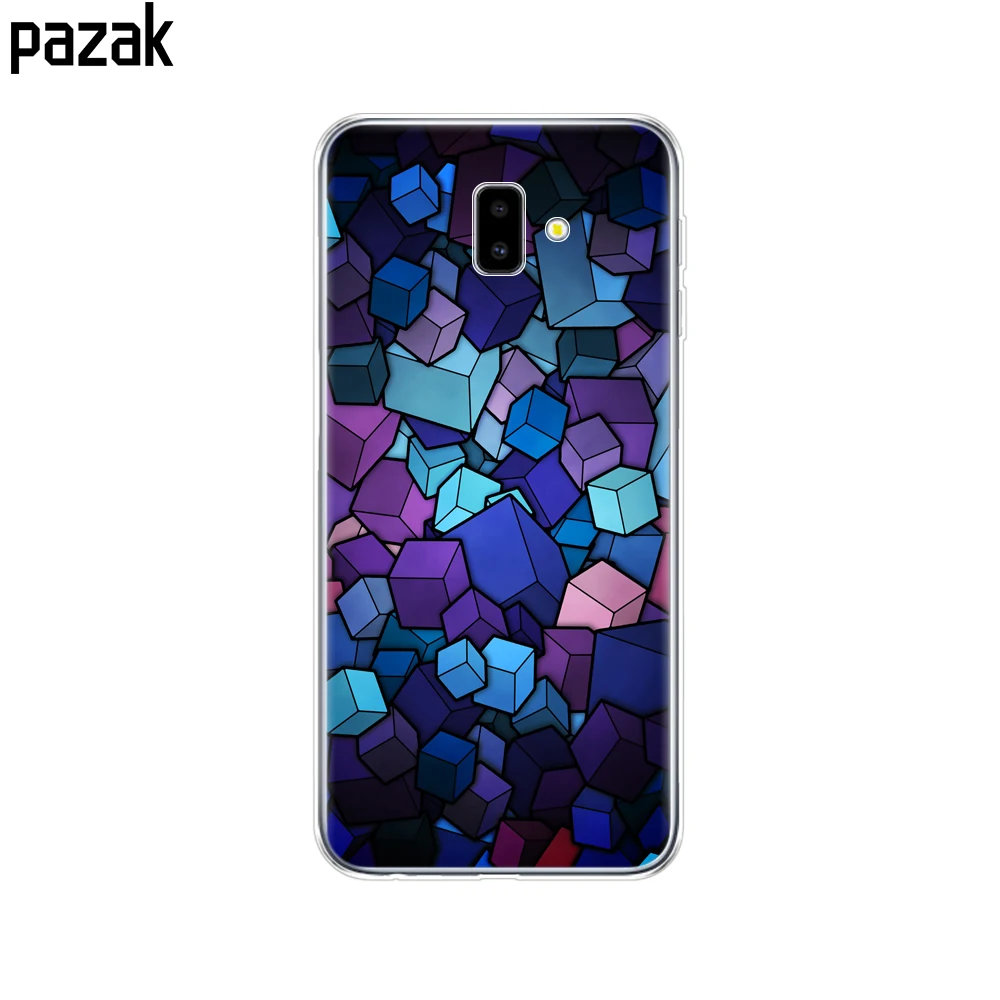 52389 Для samsung J6 J6+ чехол coque мягкий чехол из термополиуретана и силикона для samsung Galaxy J6Plus J 6 Plus J610 J610F Capas противоударный - Цвет: 52389