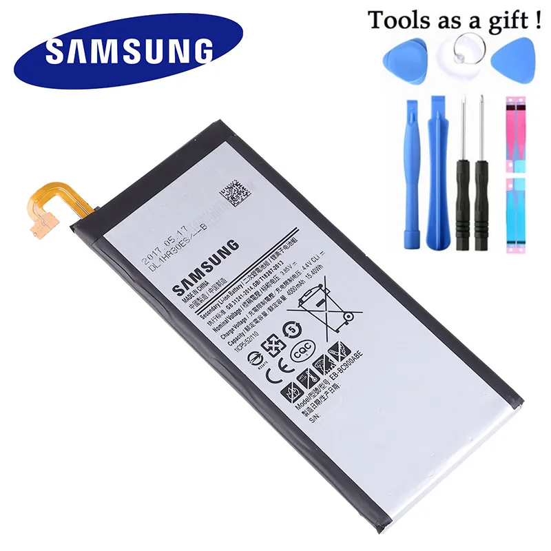 samsung Galaxy C9 Pro SM-C9000 C9008 C900F C900Y 4000 mAh батареи EB-BC900ABE перезаряжаемый аккумулятор