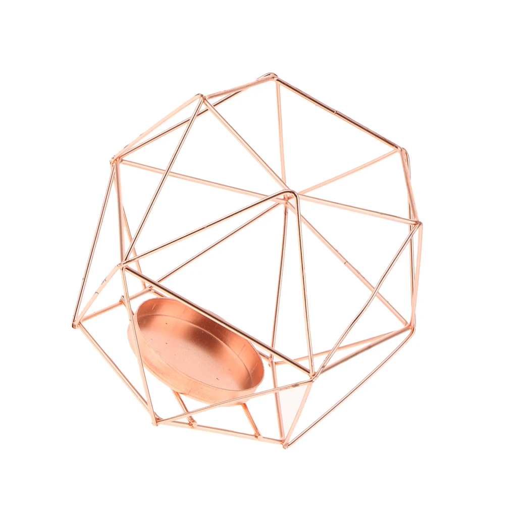 2 шт. 3D геометрические подсвечники для чайного освещения подставки столбов