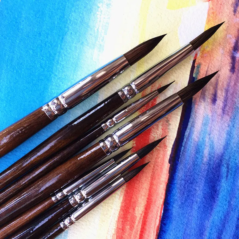 7pcs High Grade Paint Brush Watercolor Painting Set Quality Brushes for Art Supplies | Канцтовары для офиса и дома