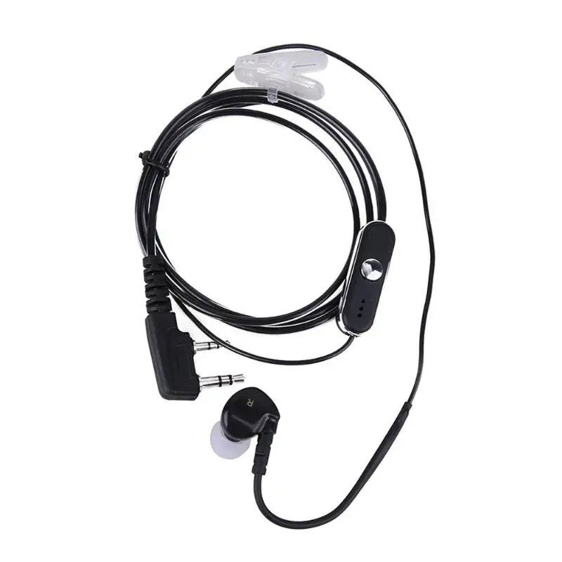 Alloet 2Pin спортивный наушник гарнитура w/ PTT Микрофон для BAOFENG Retevis радио Kenwood KPG/PUXING/