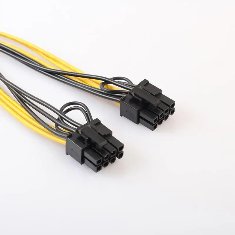 5 шт. GPU PCIe 8Pin к видеокарте двойной PCI E (6Pin + 2Pin) Источник питания 18AWG провод сплиттер