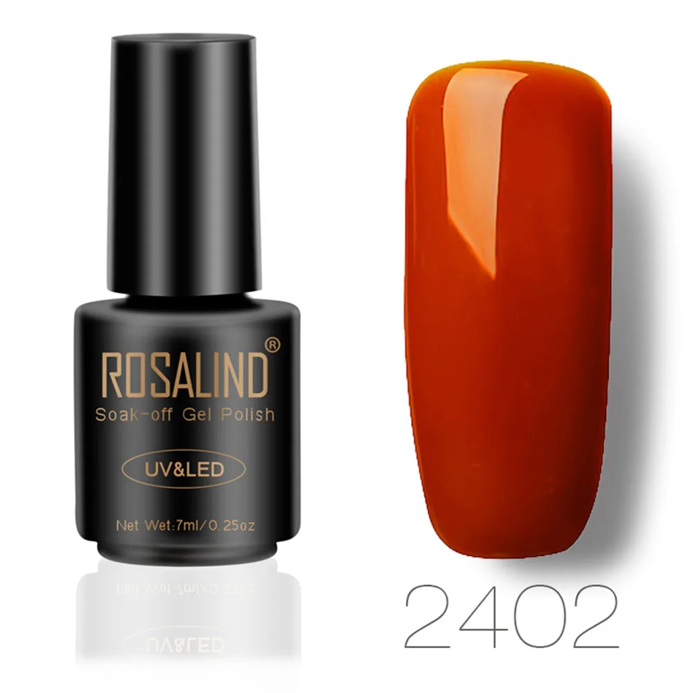 ROSALIND Гель лак 7 мл набор все для маникюра полуперманентный Vernis верхнее покрытие