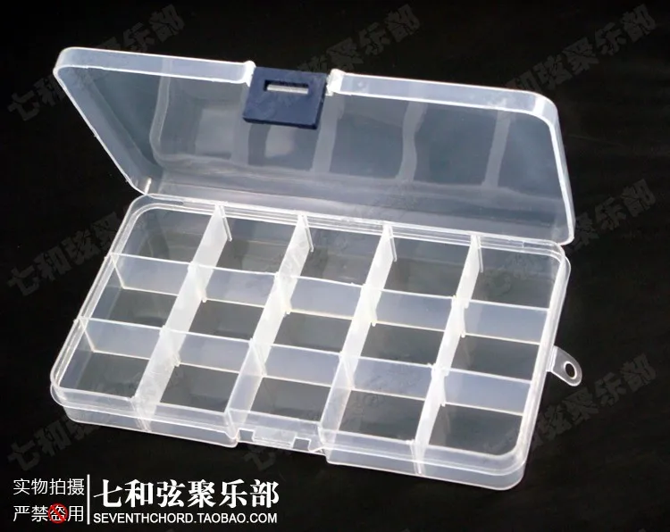 Из 2 предметов гитарных медиаторов Чехол Коробка для хранения 15 Сетки ячейки