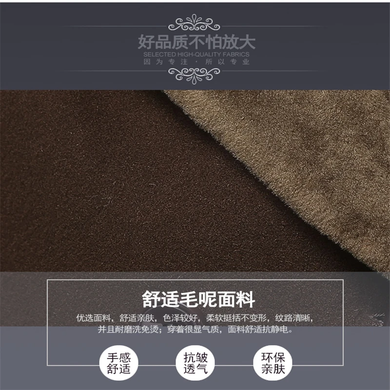 

2018 Winter New Plus Size Fashion Women Long Section Fur Collar Slim Tailoring Middle-Aged Woolen Coat L0061