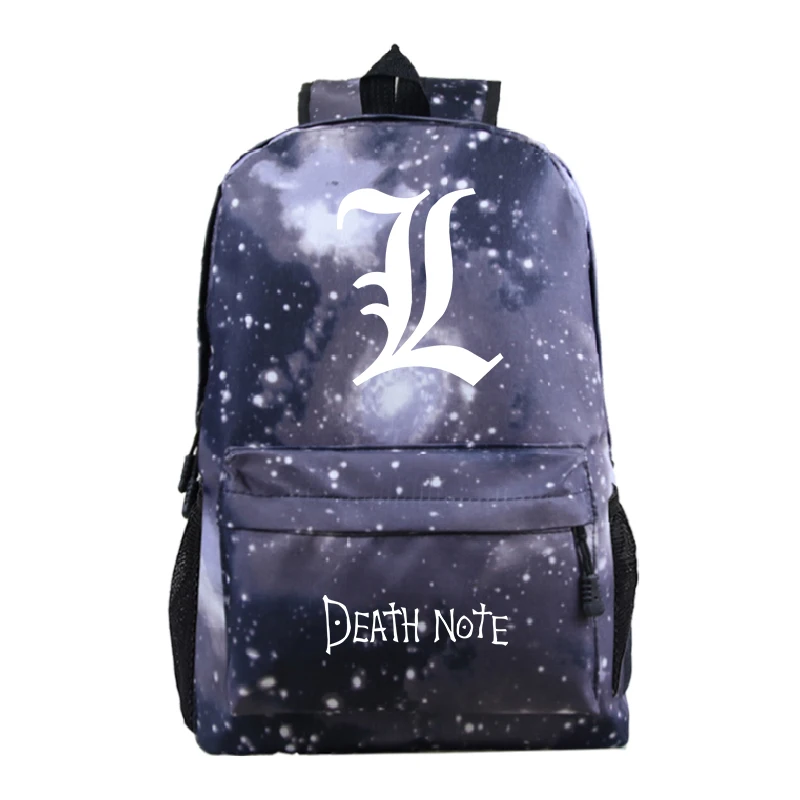 7 Death Note L Teens School Backpack Fashion New Pattern Men Women Travel Mochila Beautiful Students Boys Girls Book Rucksack - Цвет: 7