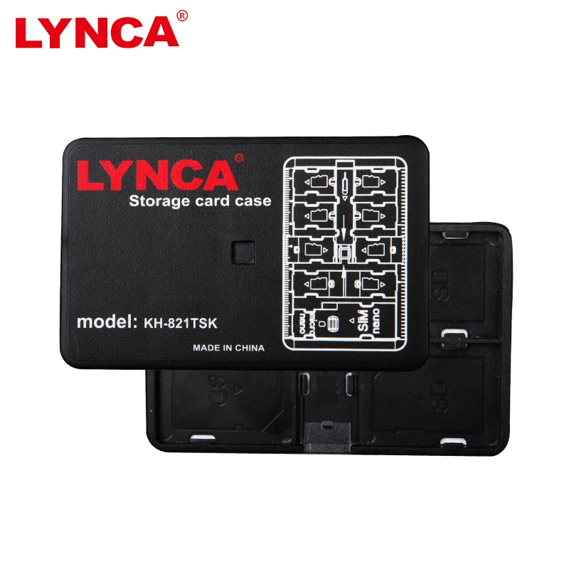 Футляр для хранения карт памяти чехол карты держатель LYNCA размер банковской 4 SD SDHC