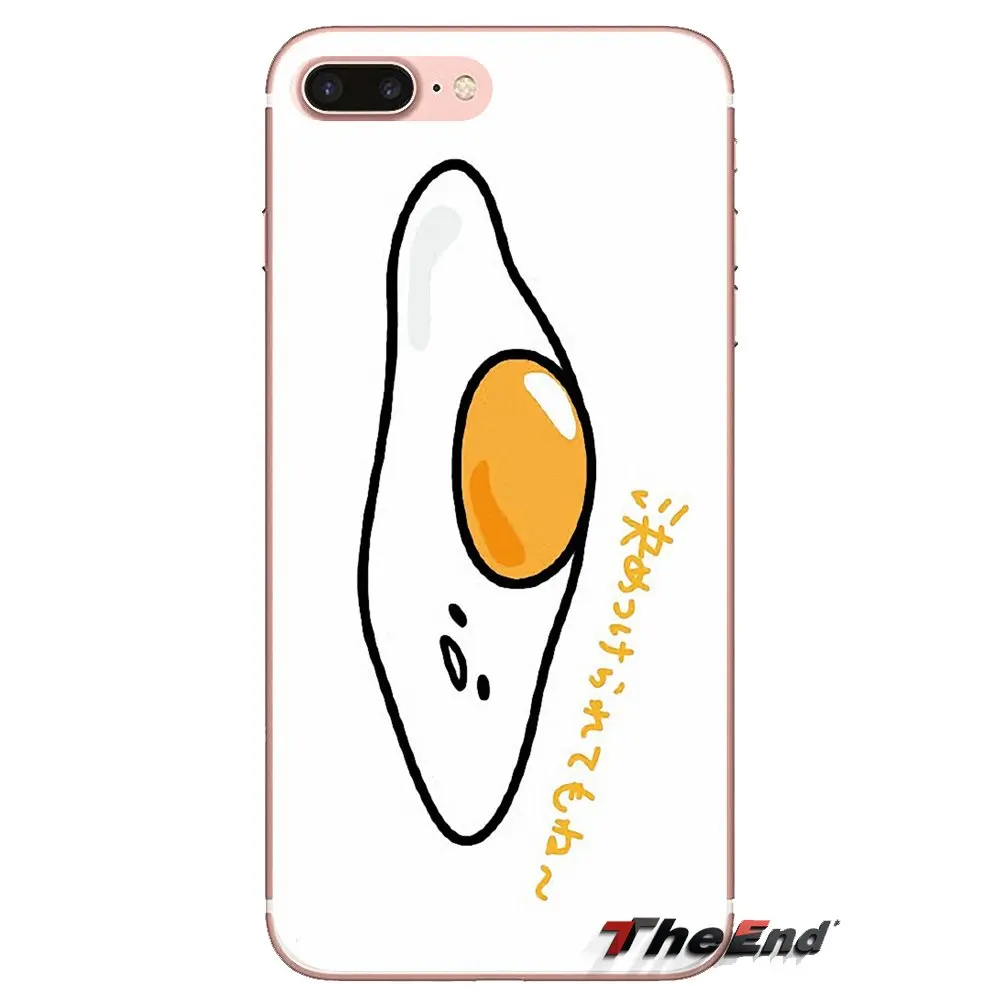 Silicone Phone Case For Samsung Galaxy S3 S4 S5 Mini S6 S7 Edge S8 S9 S10 Plus Note 3 4 5 8 9 Japanese cartoon Lazy Egg Gudetama |