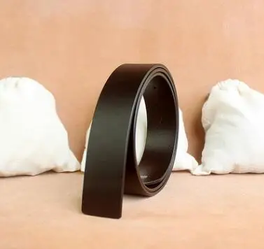 33mm coffee GEERSIDAN мужской ремень ширина 33 мм и 38 мм из натуральной кожи для мужчин Высокое качество ремень винтажные ремни для джинсов без пряжки - Цвет: 33mm coffee