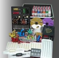 complete tattoo kit permanent makeup gun set 6 machines professional piercing kits tattoo equipment and supplies
