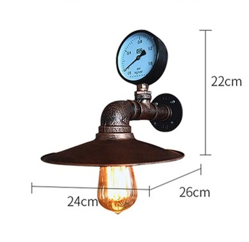 

Antique LED Edison Water Pipe Wall Lamp Vintage for Home Lighting Dinning Room Loft Industrial Retro Wall Sconces Arandelas