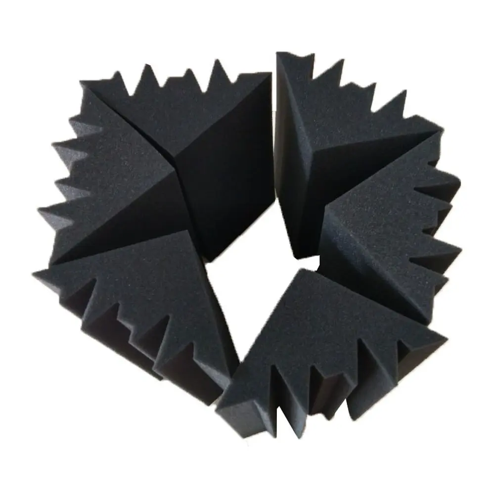 New 8 Pack of 4.6 in X 9.5 Black Soundproofing Insulation Bass Trap Acoustic Wall Foam Padding Studio | Спорт и развлечения