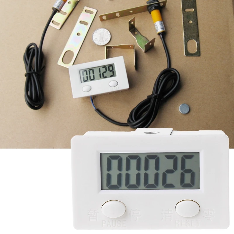 2019 New 5 Digit Digital Electronic Counter Puncher Magnetic Inductive Proximity Switch Measurement &amp Analysis Instruments |