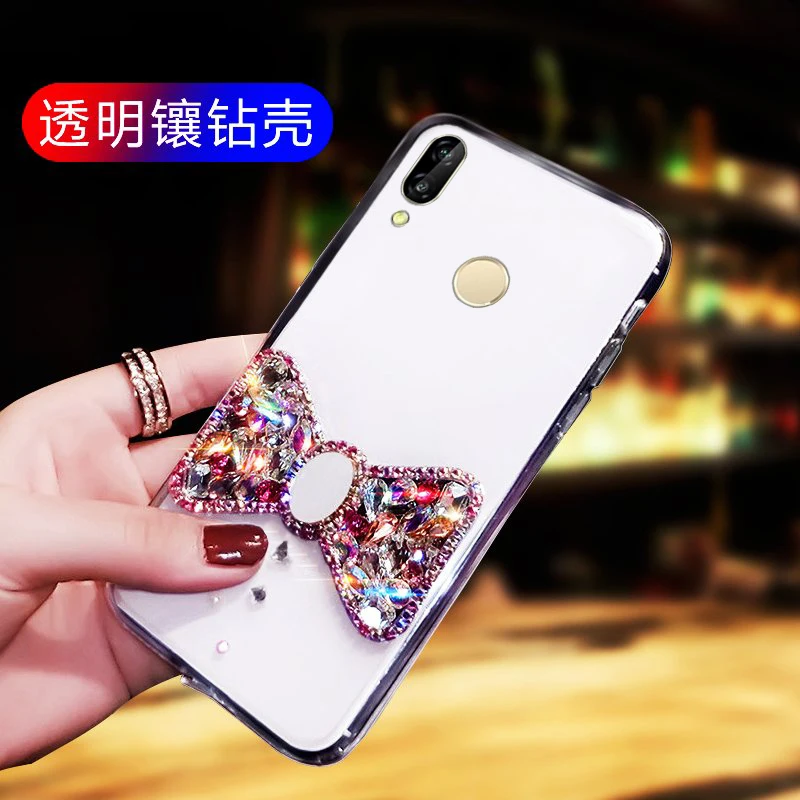 Для huawei Y9 2019 ультра тонкий прозрачный сотовом телефоне основа флэш дрель лук