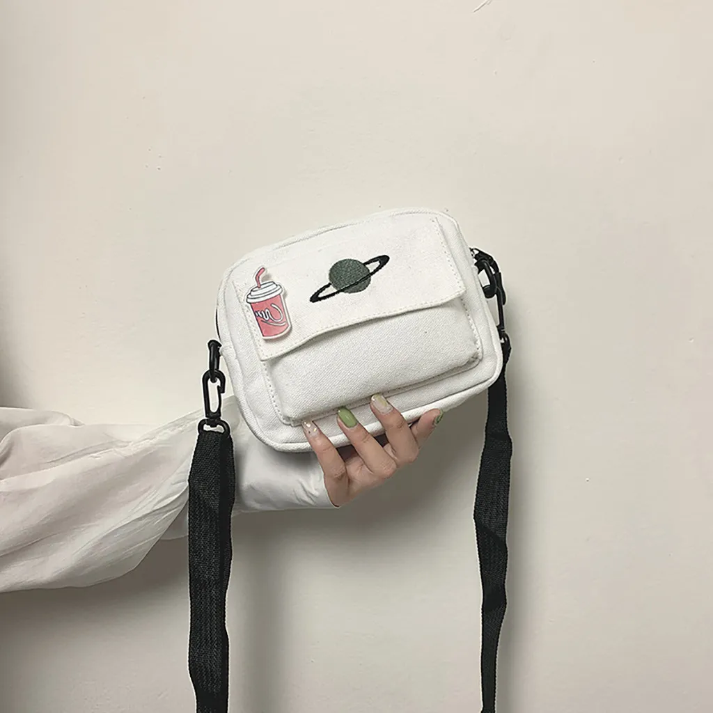 Planet Cute Mountaineering Animal Prints Square Bag Sports Workout Pouch Casual style Shoulder leisure Bag J12