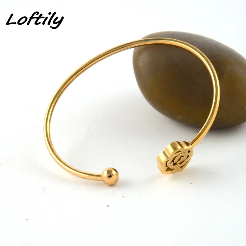 Элегантная Женская Роза цветочная манжета браслет подарок на день рождения