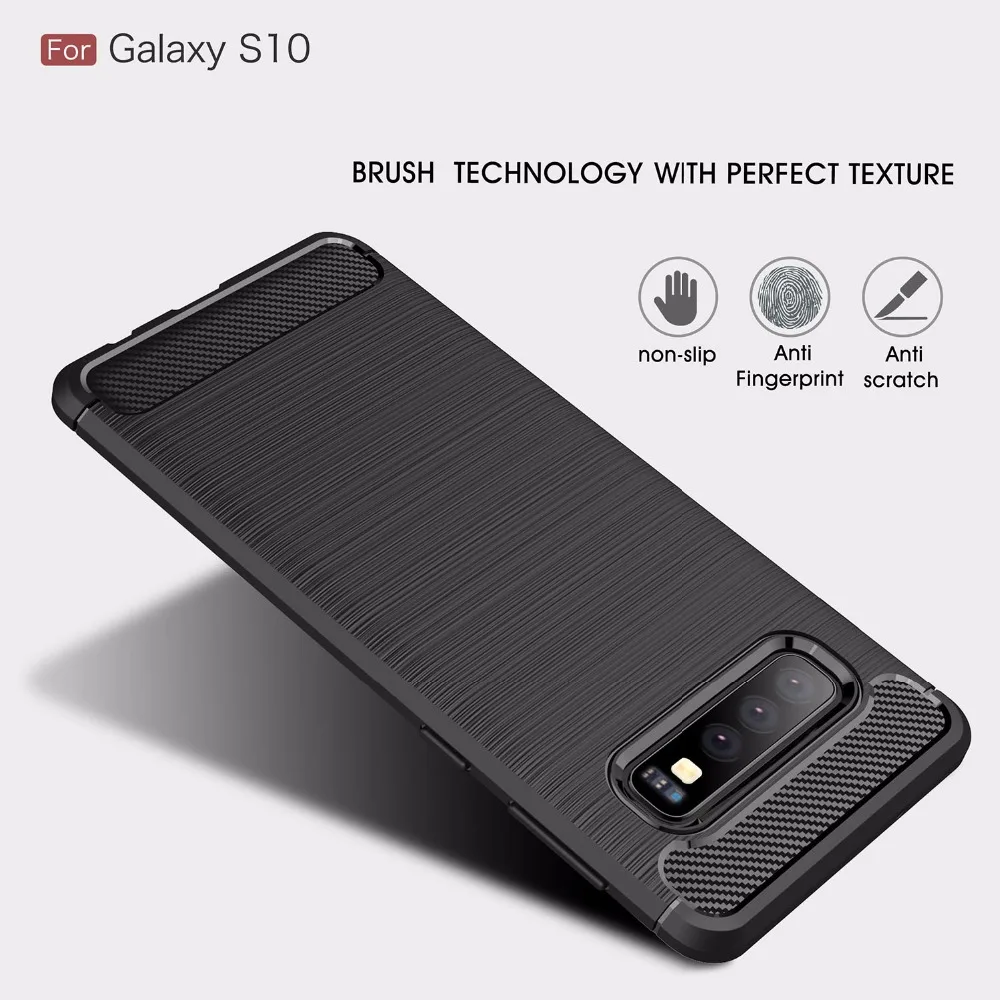 Противоударный мягкий силиконовый чехол для Samsung Galaxy S10 S8 Lite S9 Plus Note 8 9 из