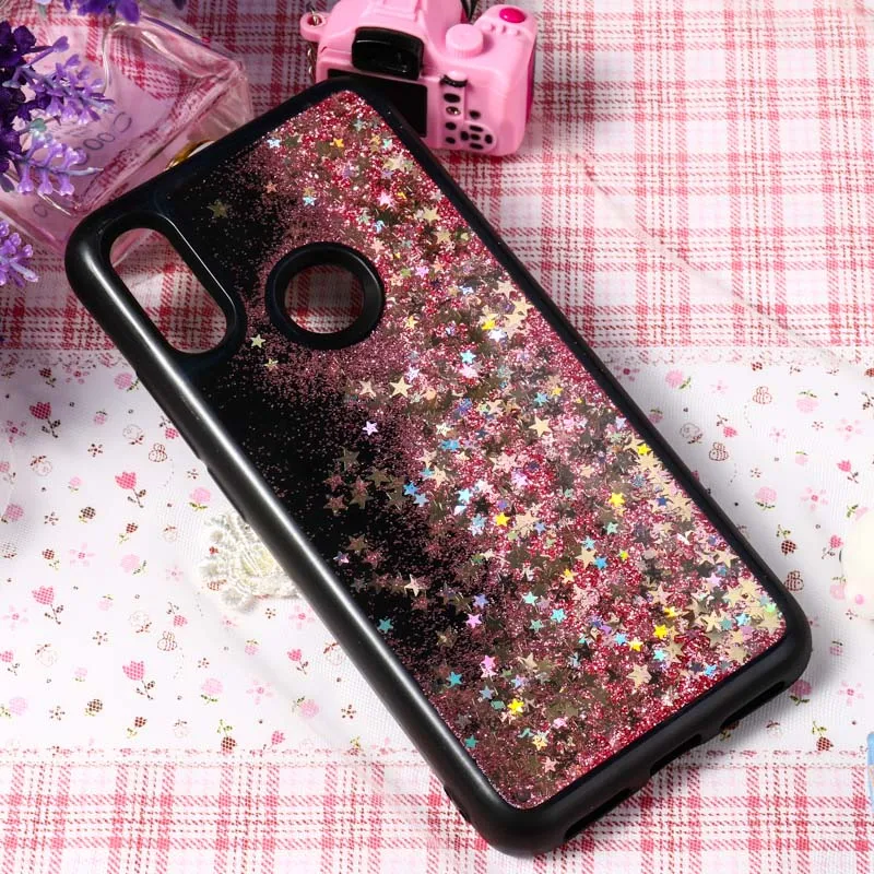 Pink 001 Чехол для Xiao mi Red mi Note 7 K20 Pro 7A 6A чехол с блестящей жидкостью Xio mi 9T 9 8 SE A2 Lite A1 mi x 3 5A Prime 4X S2 5 Plus 6 3 4 - Цвет: Pink 001