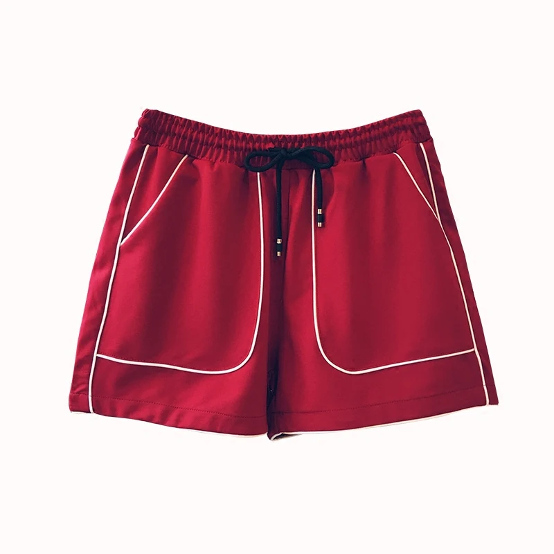 Шорты Danjeaner женские спортивные с эластичным поясом модные однотонные Короткие
