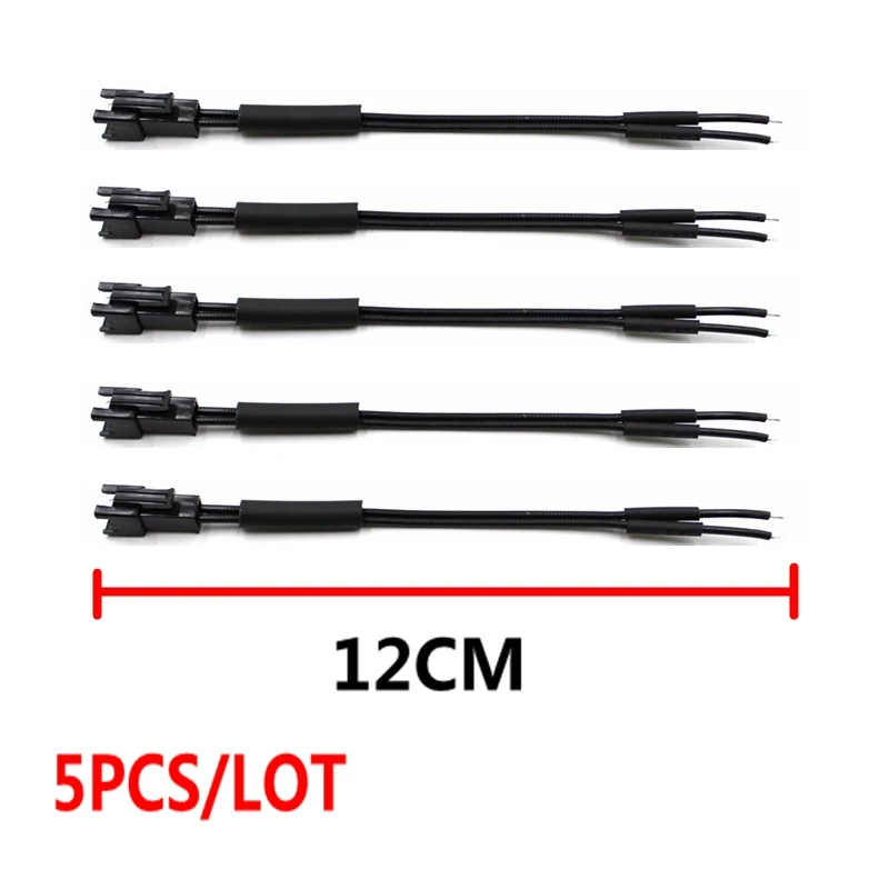 12CM Connector SM Leadwire Cable For EL Wire Tube Neon Strip Light Conected Electroluminescent Light 5pcs/lot