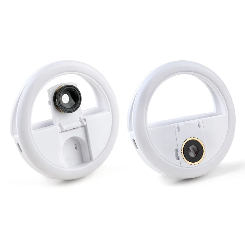 USB зарядка светодиодное кольцо для селфи освещение макросъемки ресниц