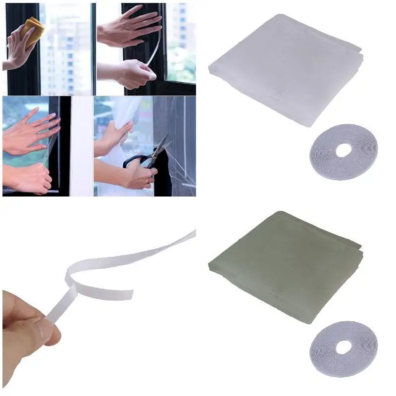 Economical DIY Sticker Window Mesh Door Curtain Snap Net Guard Mosquito Fly Bug Insect ds99 | Дом и сад