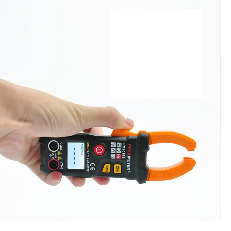 PEAKMETER PM2016S/PM2016A умный мини цифровой AC клещи 200A 600 В мультиметр с сопротивлением частоты удержания данных NCV тестер