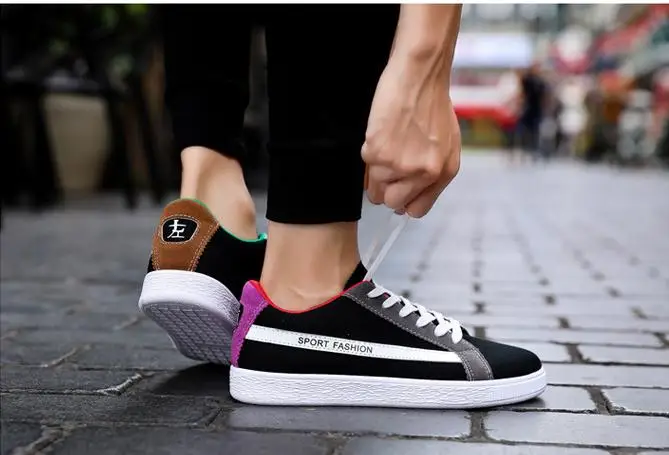 Мужские парусиновые кроссовки tenis masculino adulto Белые Повседневные с ультравысокой