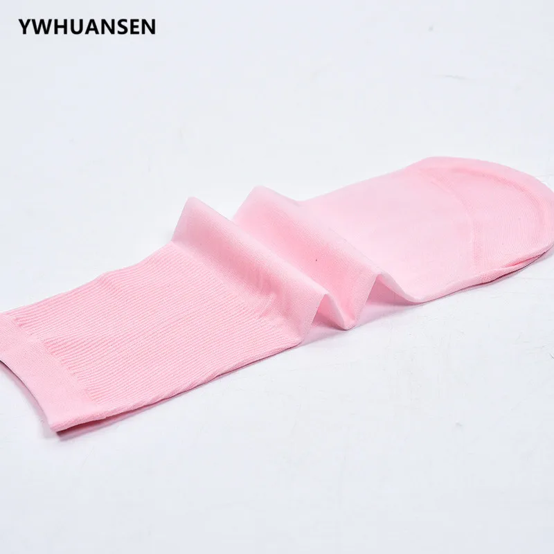 YWHUANSEN/10 пар/лот Детские однотонные бархатные носки летние тонкие короткие для