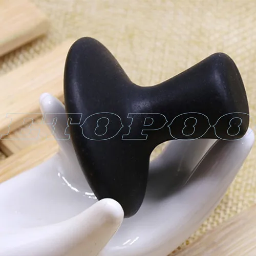 Black Красочный Рудный камень Gua Sha массажер инструмент гриб форма тела против морщин релаксации Здоровый Инструмент - Цвет: Black