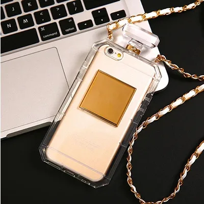 Чехол для iPhone 5 5S 6 6S плюс 6s роскошный ТПУ мягкий чехол телефона с флаконом духов