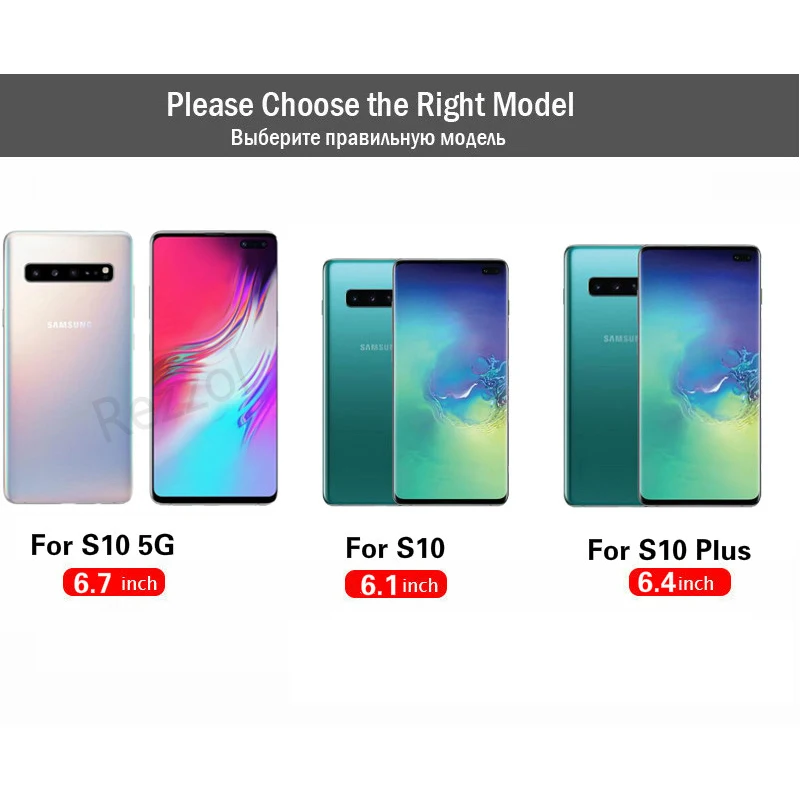 Чехол для Samsung Galaxy S10 5G с металлическим кольцом силиконовая Автомобильная задняя