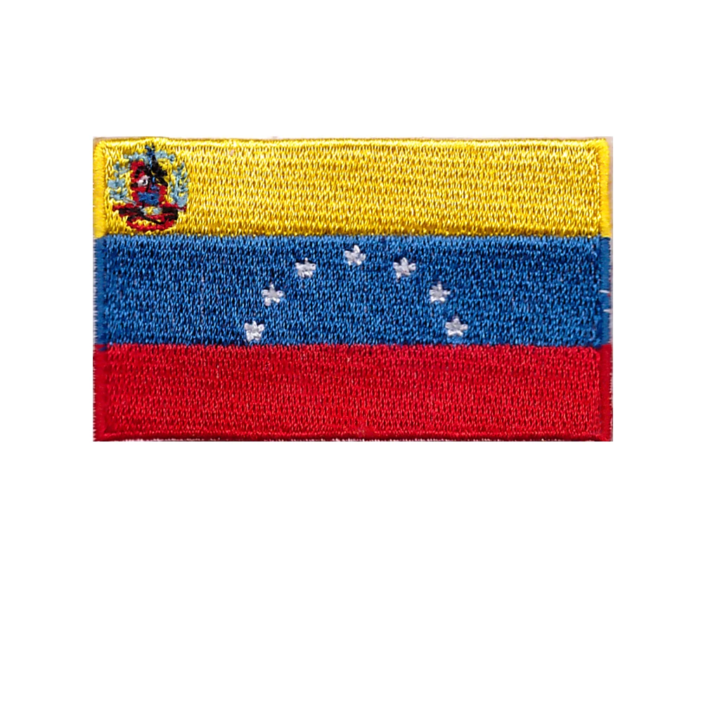 South American flag embroidery iron on patches for clothing