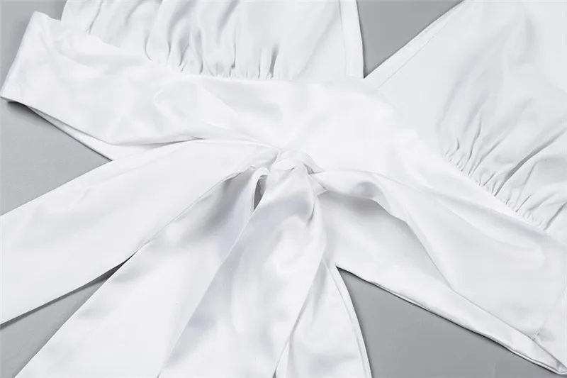 Элегантные атласные блузка с v образным вырезом Для женщин длинный рукав тонкий