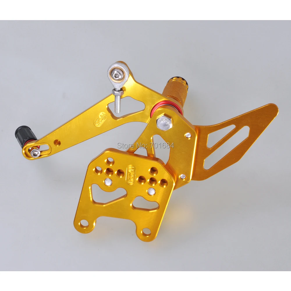 Wotefusi мотоцикл для HONDA CBR 600 RR 2007 2008 CNC Регулируемые задние наборы подножки ног Peg Gold