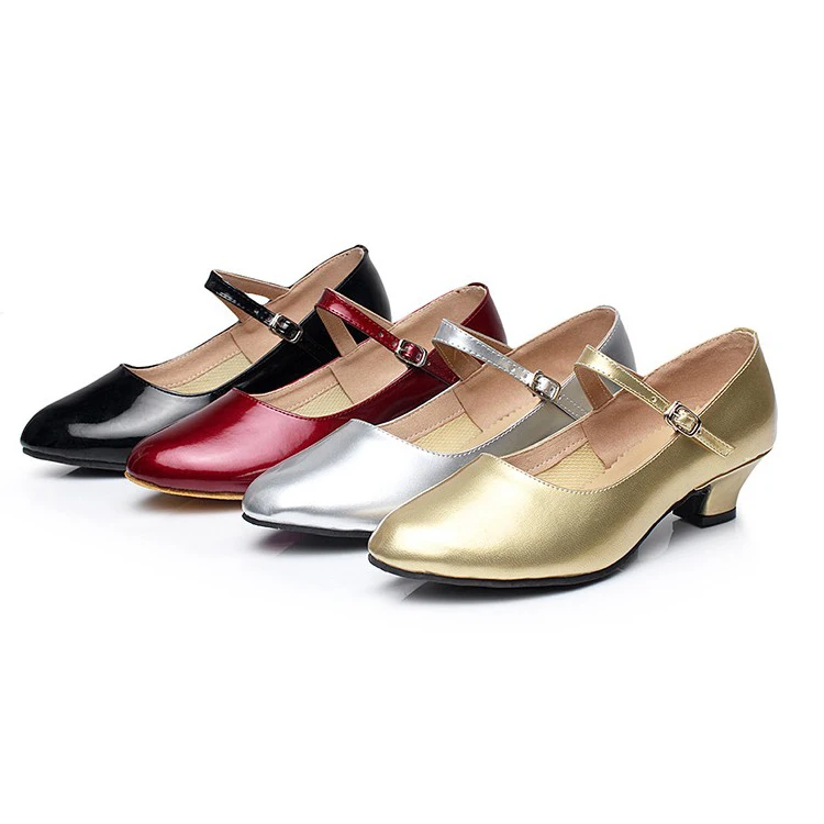 Танцевальная обувь для латинских танцев Женские кроссовки взрослых Кожаная на