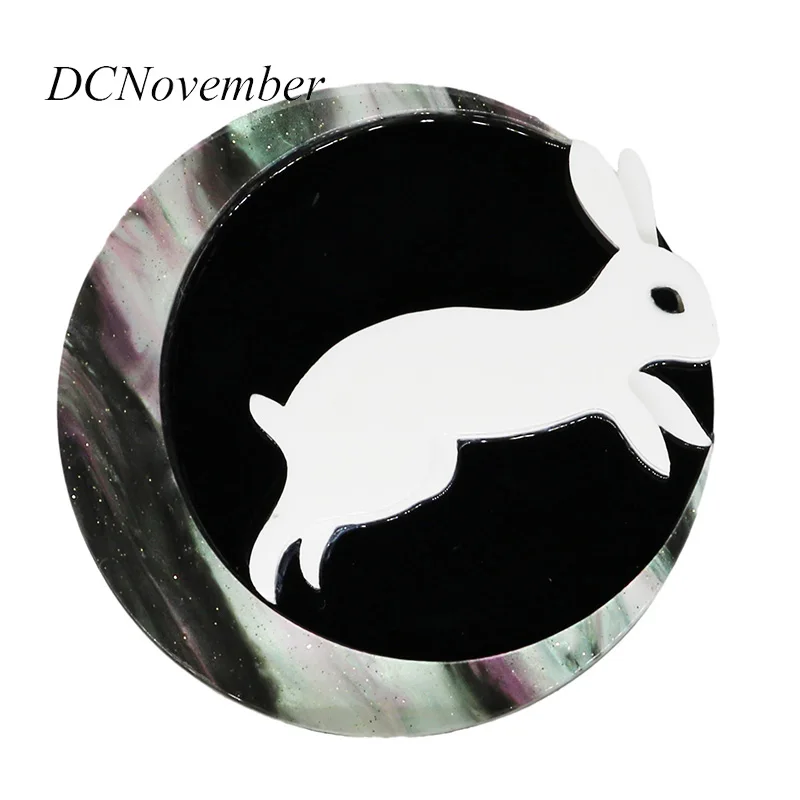 Банни Акриловые Броши кролик ручной работы 3 вида цветов брошь на шпильке для