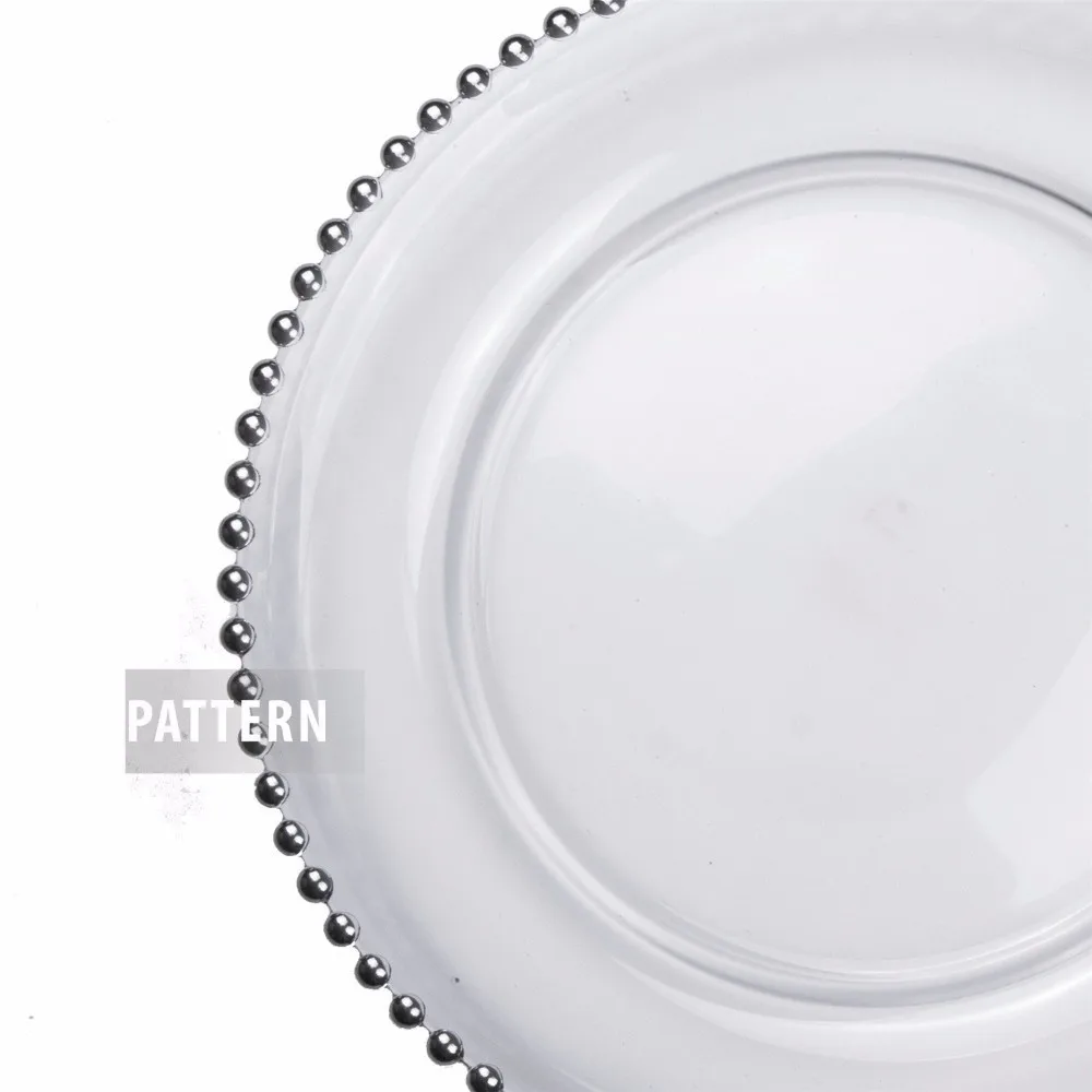 Из золотого стекла и бисера Зарядное устройство посуда, обеденные тарелки столовая посуда цельнокроеное платье тарелка для торта
