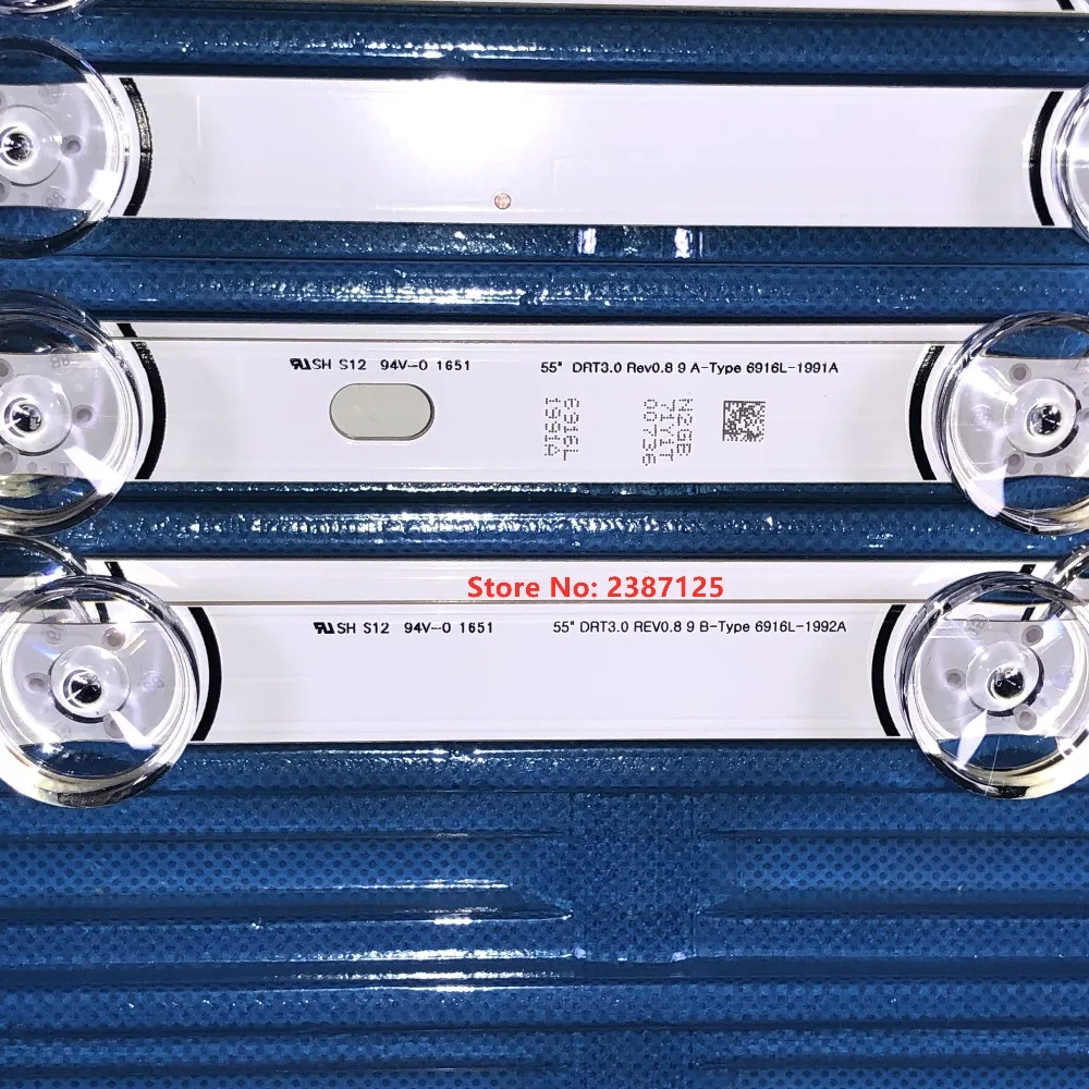 10 шт. Светодиодная лента для подсветки 55LB650V 55LB5900 LG Innotek DRT 3 0 55 &quot_ A/B Type Rev01_140107