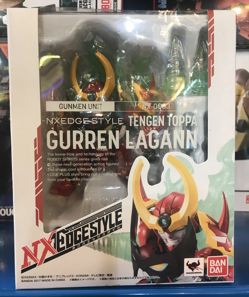 100% оригинальный стиль BANDAI тамаши нациями NXEDGE No. 0033 фигурка гарантия Lagann|action