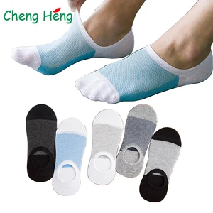 Качественные сетчатые вязаные мужские хлопковые невидимые носки-невидимки силиконовые Нескользящие стильные Прошитые цветные дышащие летние носки